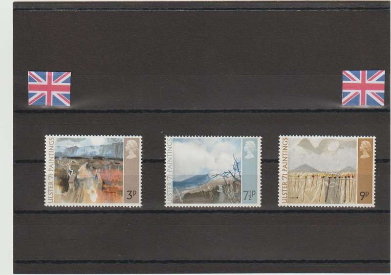Great Britain 1971 Ulster Paintings Complete set SG 881-883 LMM