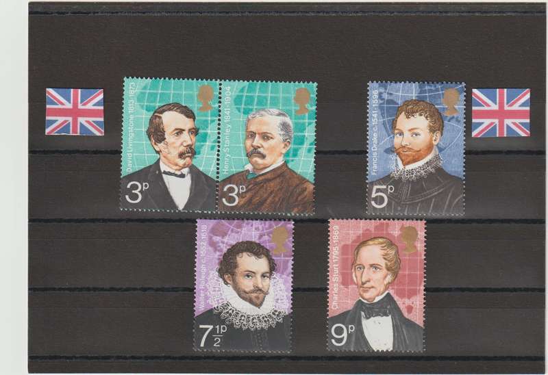 Great Britain 1973 British Explorers SG 923-927 (Complete Set) LMM