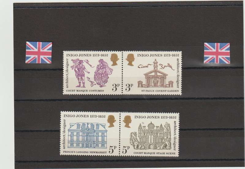 Great Britain 1973 400th Birth Anniversary of indigo Jones SG 935-938 (Complete Set) LMM