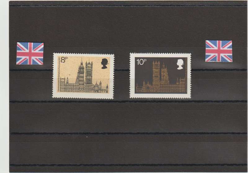 GREAT BRITAIN 1973 COMMONWEALTH PARLIMENTARY CONFERENCE SG 939-940 (COMPLETE SET) LIGHT MOUNTED MINT