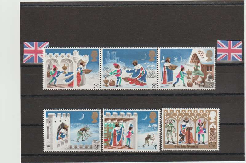 GREAT BRITAIN 1973 CHRISTMAS SG 943-948 (COMPLETE SET) LIGHT MOUNTED MINT