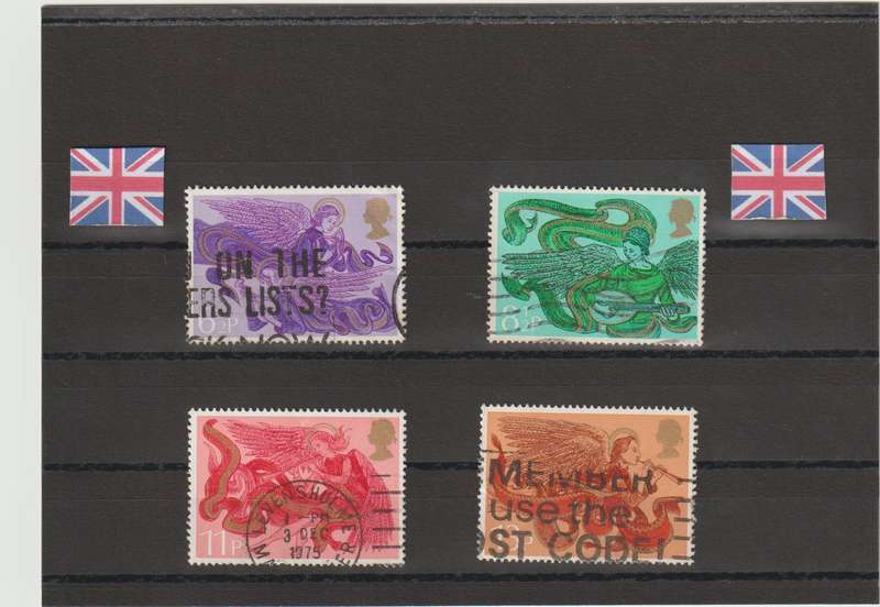 GREAT BRITAIN 1975 CHRISTMAS SG 993-996 (COMPLETE SET) USED