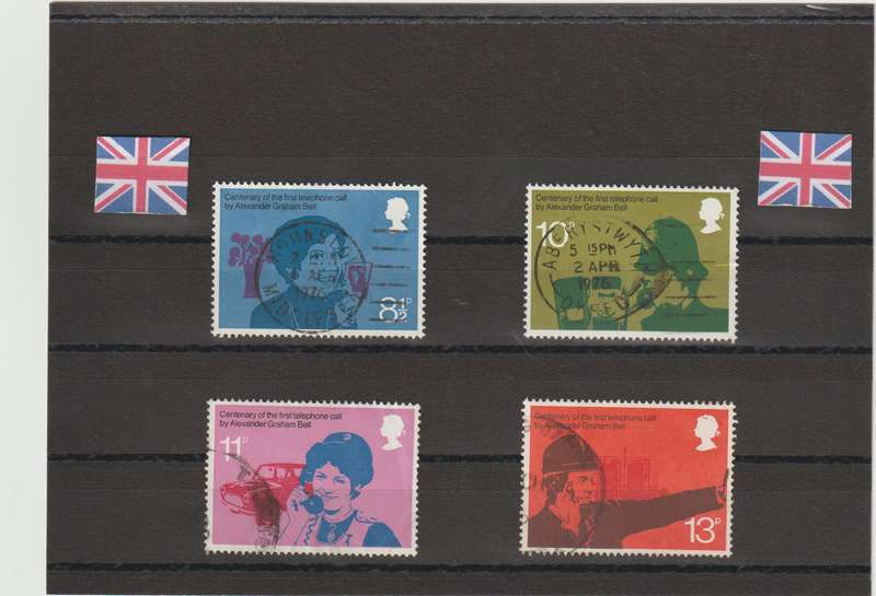 GREAT BRITAIN 1976 TELEPHONE CENTENARY (COMPLETE SET) SG 997-1000 USED