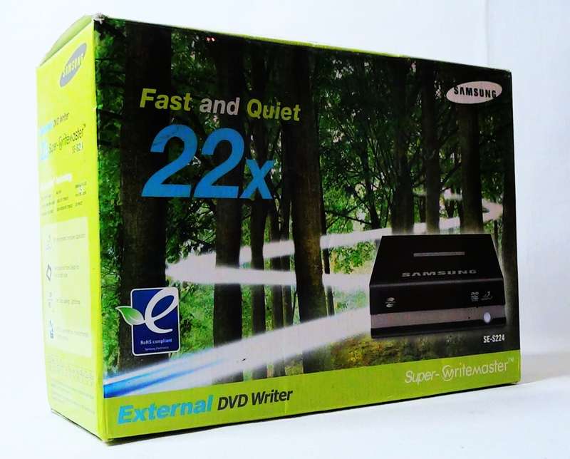 Samsung WRITEMASTER SE S224 USB External 22X DVD Writer AND BURNER