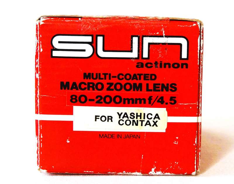 SUN actinon Multi-Coated Macro Zoom Lenses for YASHICA Cameras