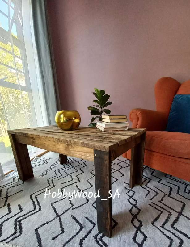 Flipside rustic coffee table