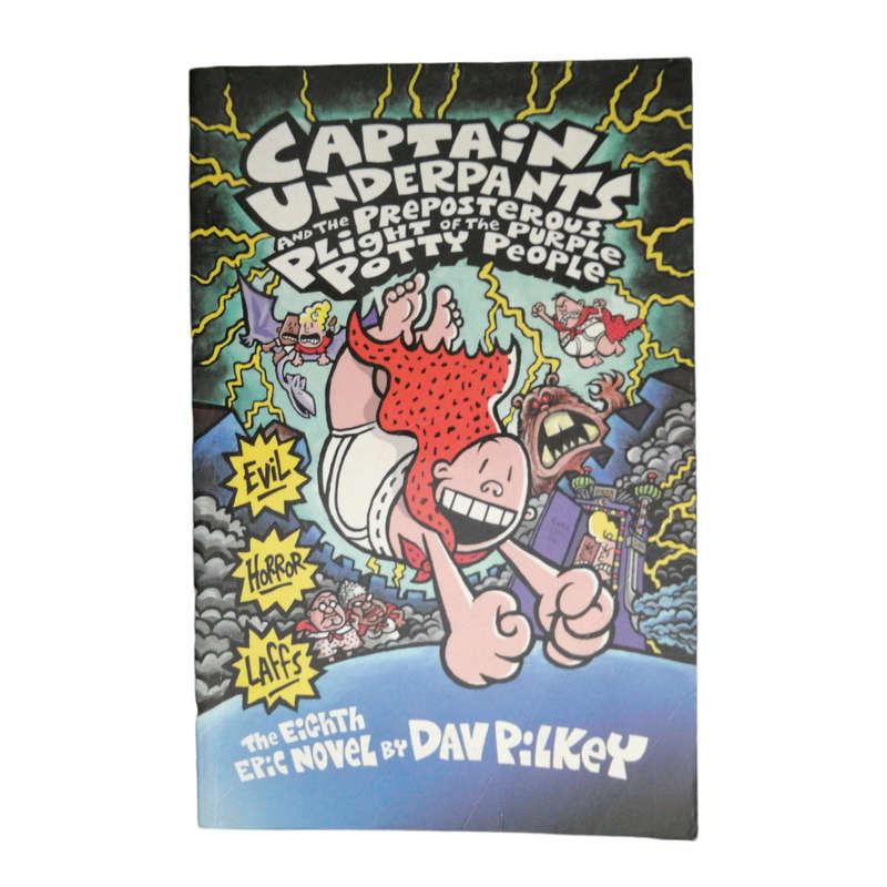 4 Captain Underpants Book Set by Dav Pilkey