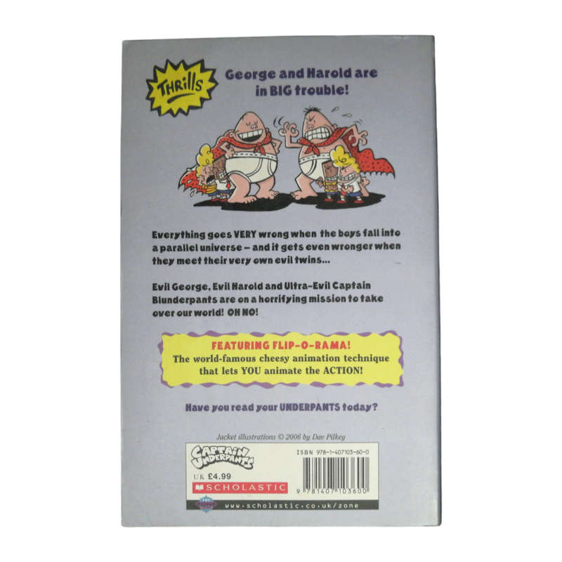 4 Captain Underpants Book Set by Dav Pilkey