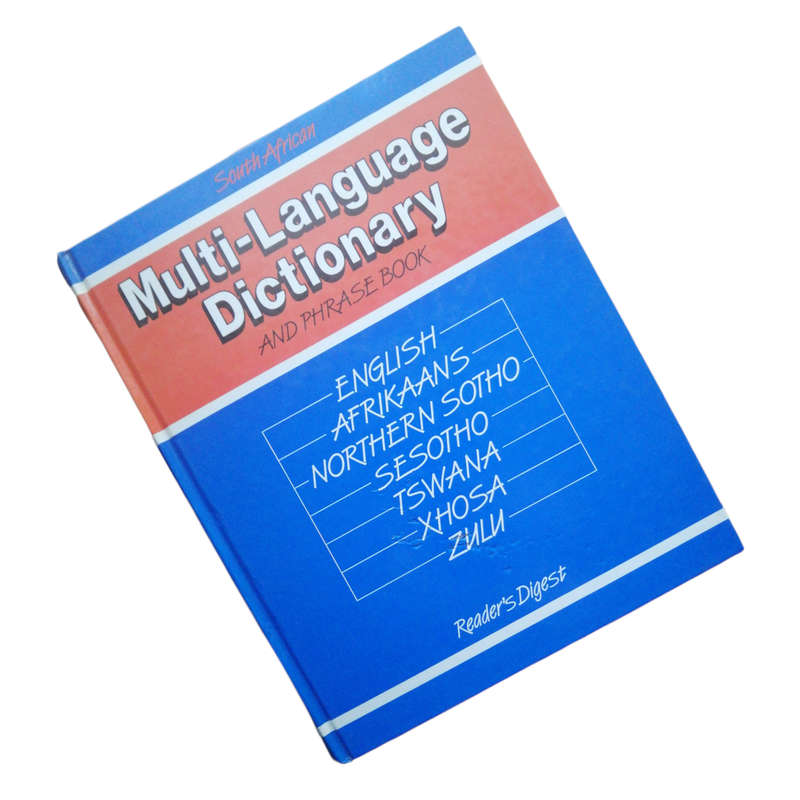 Reader's Digest South African Multi-Language Dictionary And Phrase Book 1994 Hardcover w/o Dustjacke