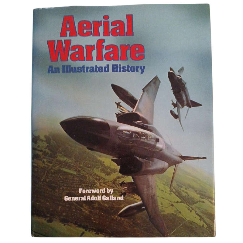1982 Aerial Warfare An Illustrated History By Anthony Robinson Hardcover w/Dustjacket