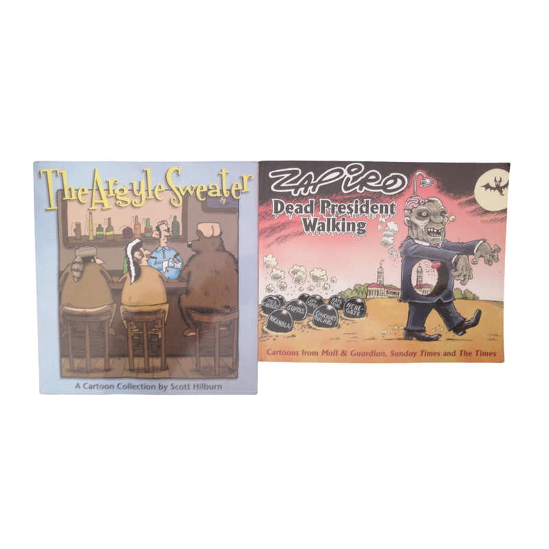 Dead President Walking by Zapiro and The Argyle Sweater by Scott Hilburn 2 Comic Set Softcover