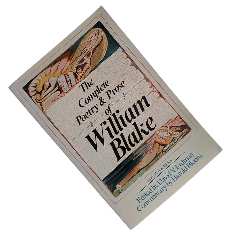1988 The Complete Poetry & Prose Of William Blake By David V. Erdman & Harold Bloom Softcover