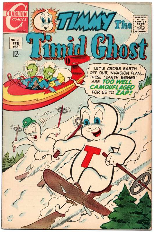 1968 Timmy The Timid Ghost Issue 3 VF Softcover