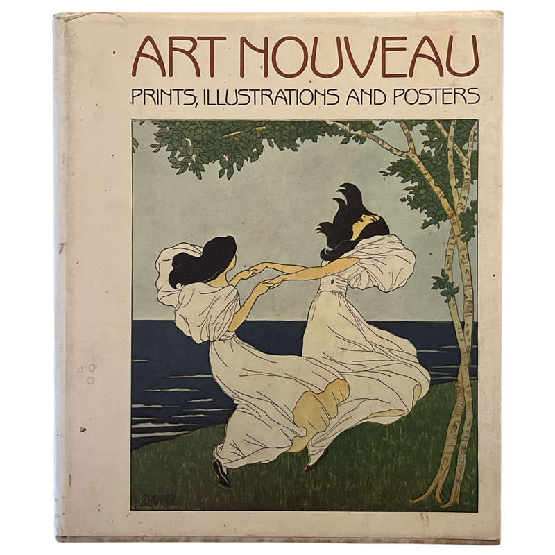 1984 Art Nouveau Prints Illustrations and Posters by Hans H Hofstatter Hardcover w/Dustjacket