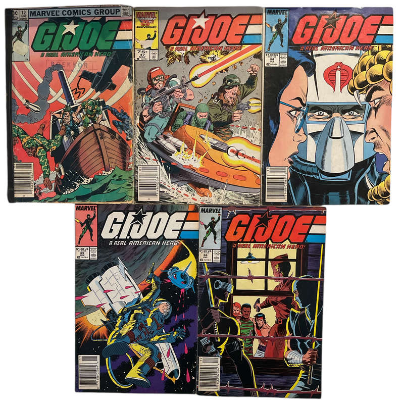 G.I. Joe 5 Issue Set - Issues 12 , 47 , 64 , 65 , 66 Softcover