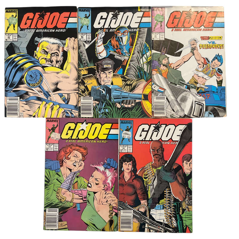 G.I. Joe 5 Issue Set - Issues 77 , 78 , 81 , 82 , 83 Softcover