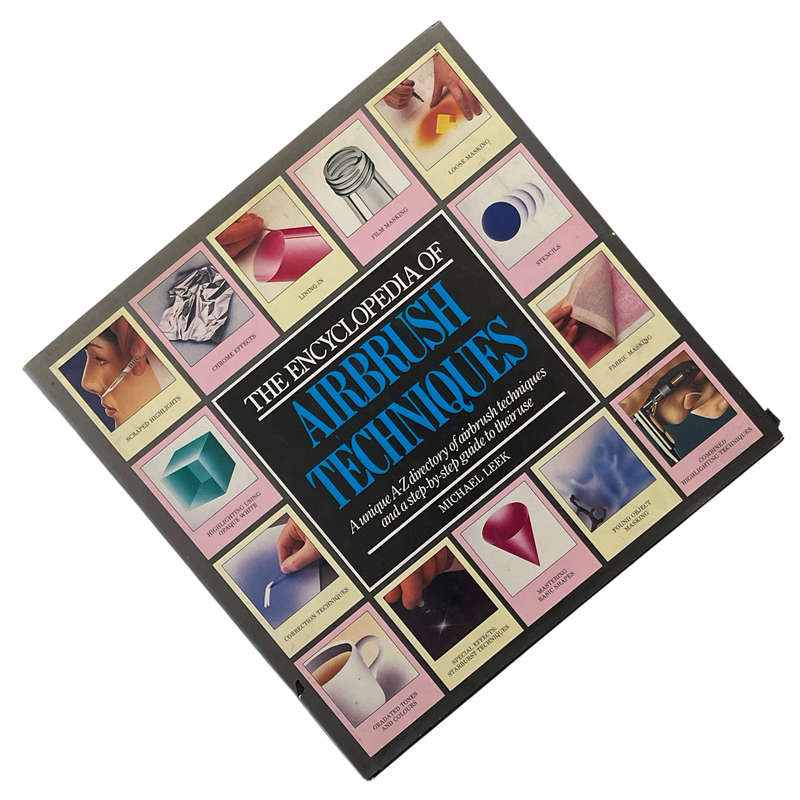 1989 The Encyclopedia of Airbrush Techniques by Michael Leek Hardcover w/Dustjacket