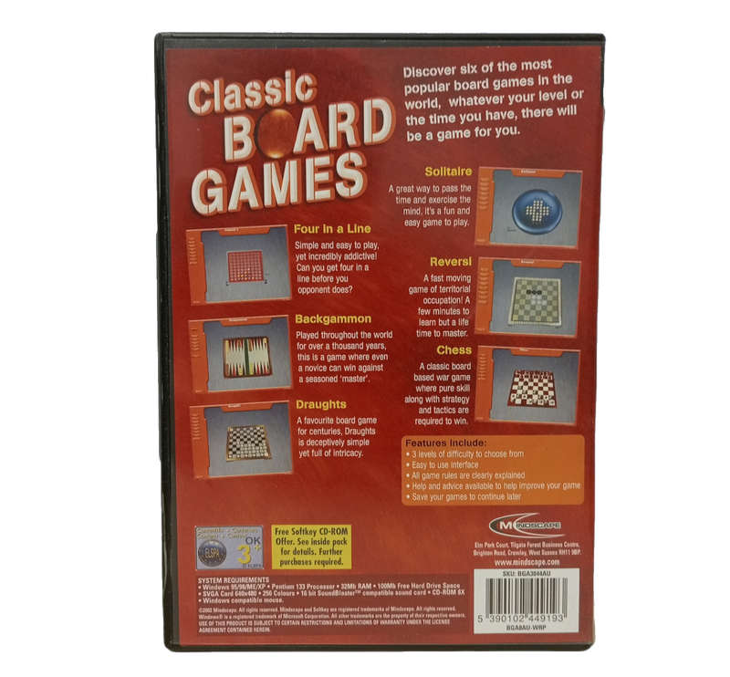 Classic Board Games PC (CD)