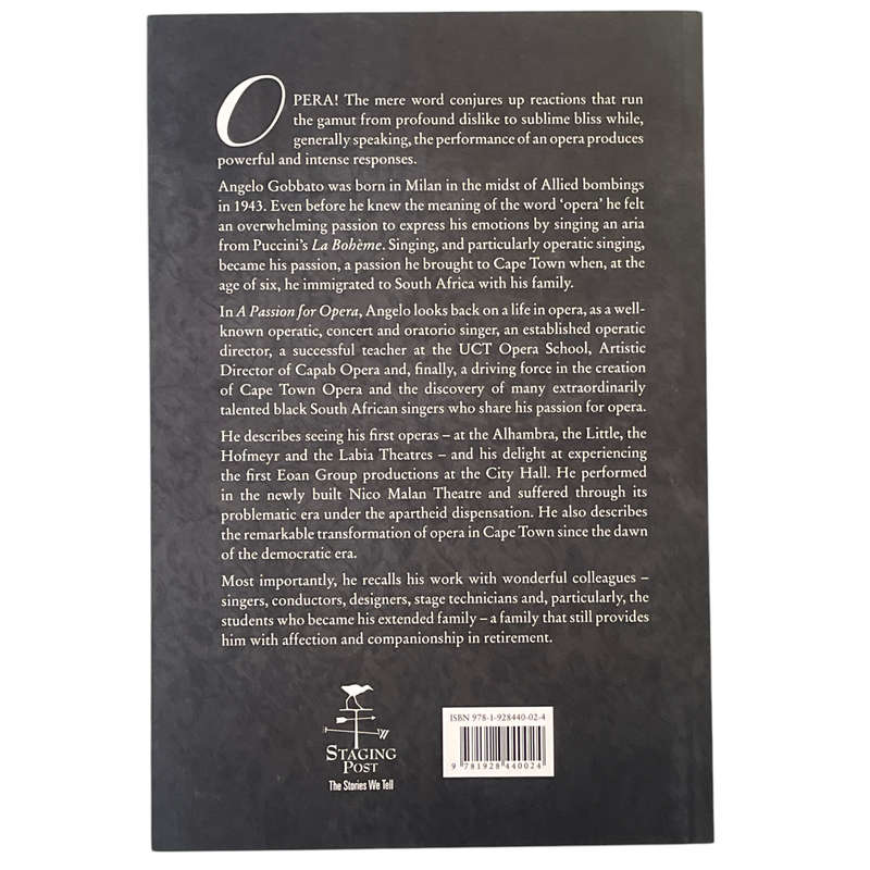 2018 A Passion for Opera by Angelo Gobbato Softcover
