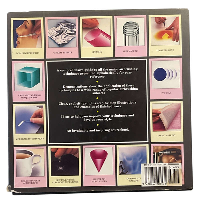 1989 The Encyclopedia of Airbrush Techniques by Michael Leek Hardcover w/Dustjacket