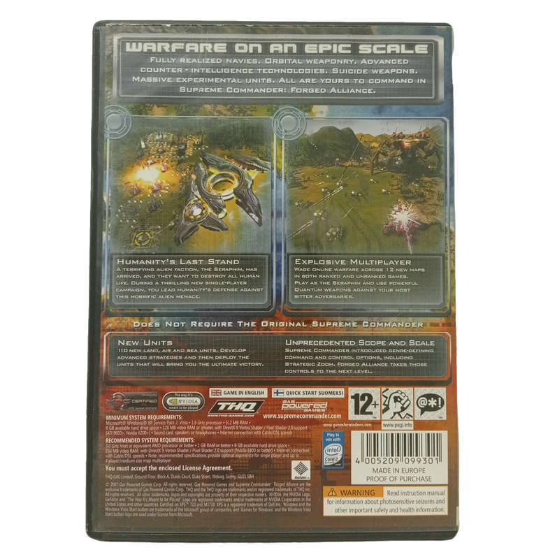 Supreme Commander: Forged Alliance PC (DvD)