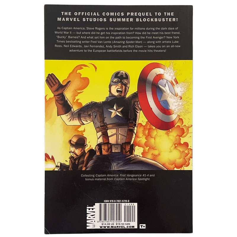 2011 Captian America, The First Avenger, First Vengeance by Fred Van Lente Softcover