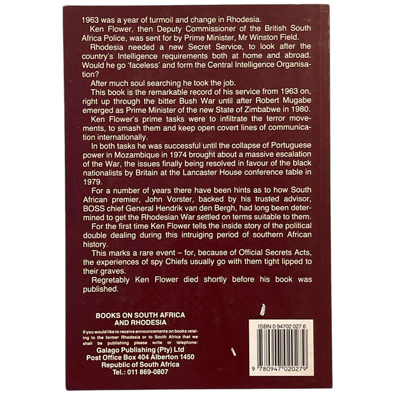 1987 Serving Secretly By Ken Flower Softcover