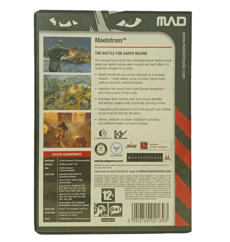 Maelstrom: The Battle for the Earth Begins PC (DvD)