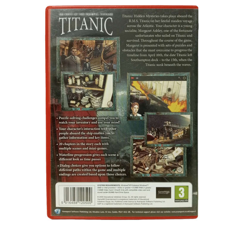 Titanic - Secrets of the Fateful Voyage PC (DVD)