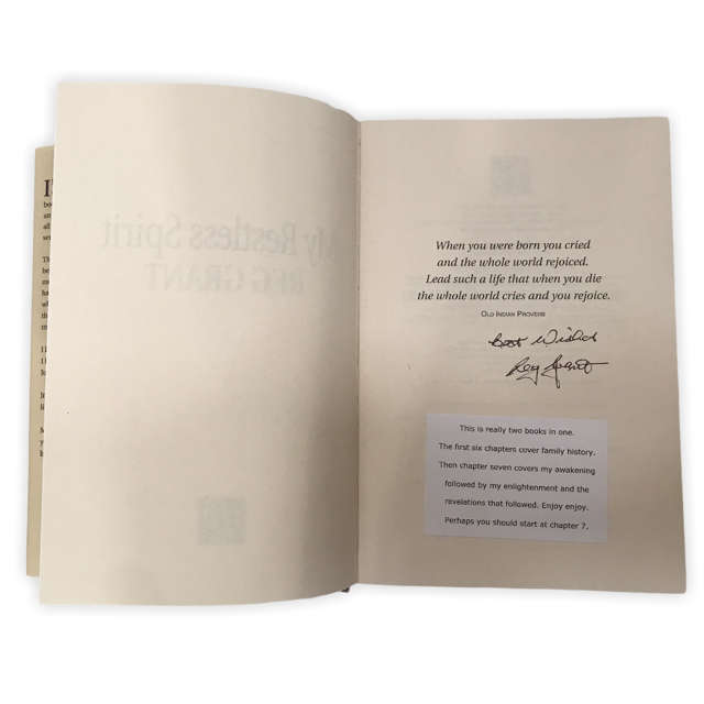 My Restless Spirit by Reg Grant (Signed Copy)