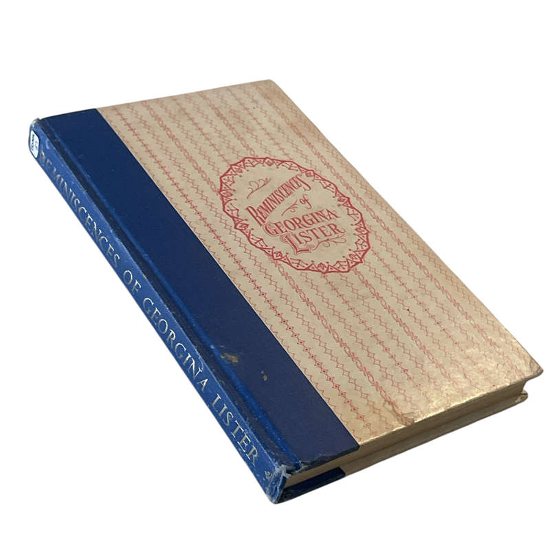 1960 Reminiscences of Georgina Lister Hardcover w/o Dustjacket
