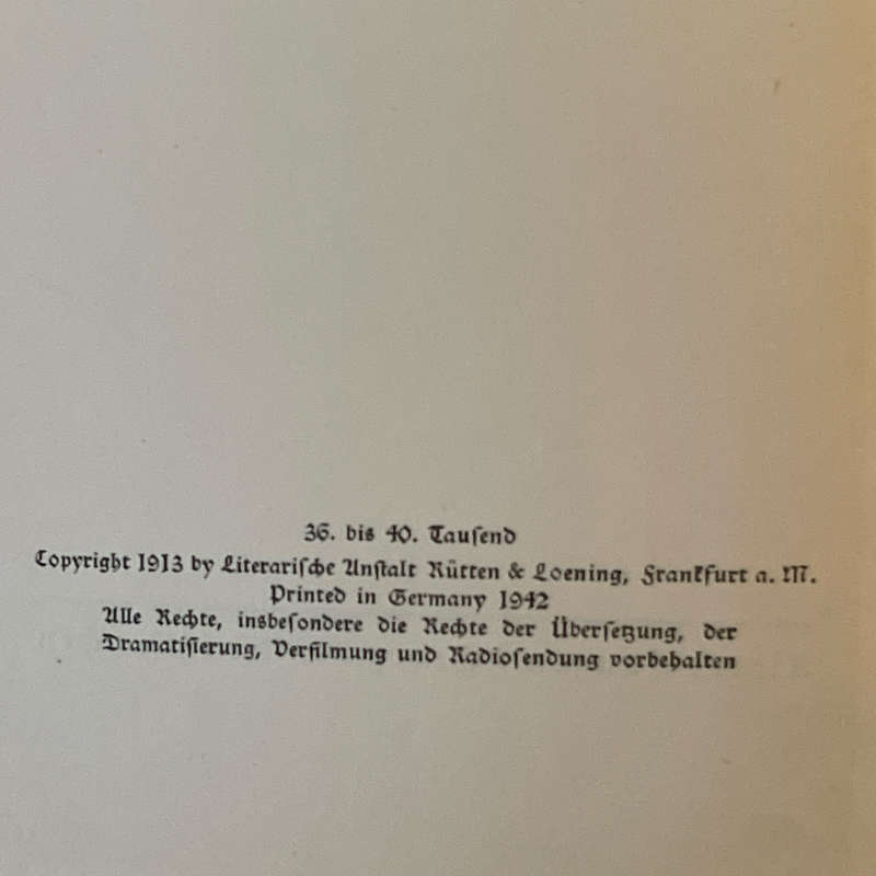 1942 Sudafrikanische Novellen By Hans Grimm Hardcover w/o Dustjacket