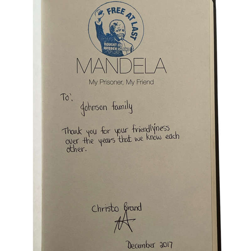 2014 Mandela My Prisoner, My Friend by Christo Brand with Barbara Jones Hardcover w/Dustjacket