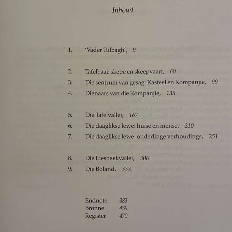 1751-1779 Hoogty, Die opbloei van 'n koloniale kultuur aan die Kaap by Karel Shoeman Hardcover w/Dus
