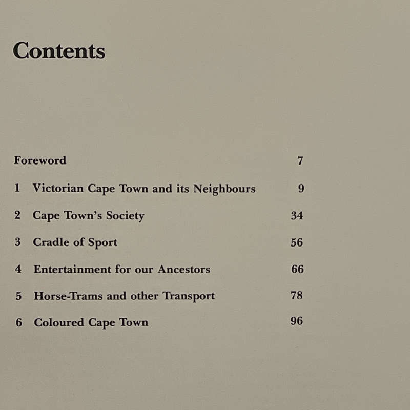 1977 Fish Horns and Hansom Cabs - Life in Victorian Cape Town by Eric Rosenthal Hardcover w/Dustjack