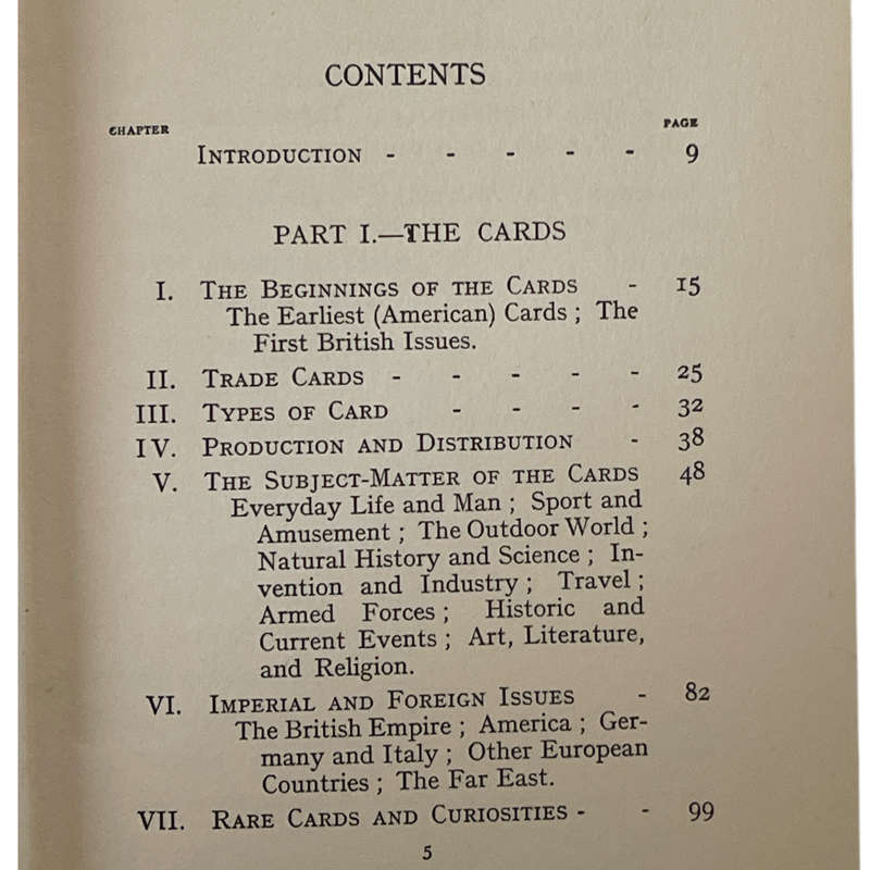 1937 Cigarette Cards And How To Collect Them by I.O Evans Hardcover w/Dustjacket