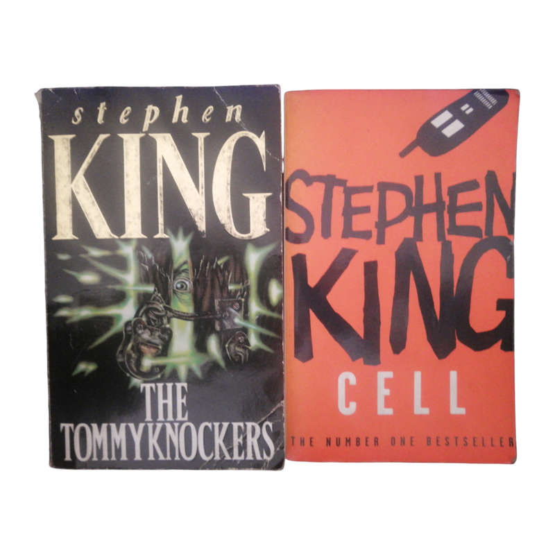 The Tommyknockers and Cell by Stephen King 2 Book Set Softcover