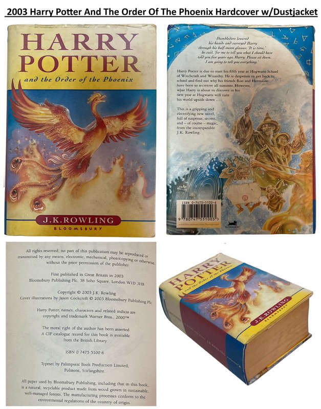 Harry Potter Book 1-7 Set and Harry Potter by J. K. Rowling  1997 Harry Potter And The Philosopher's