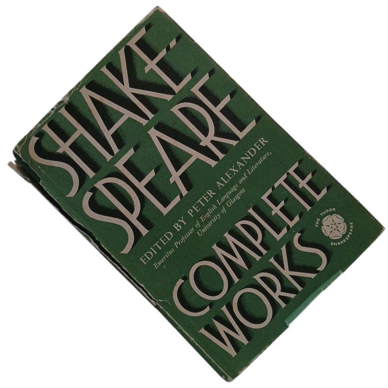 1964 The Complete Works of Shakespeare By Peter Alexander Hardcover w/Dustjacket