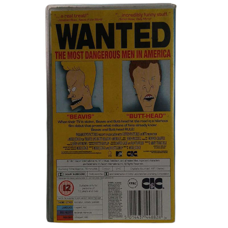 Beavis and Butt-Head Do America VHS