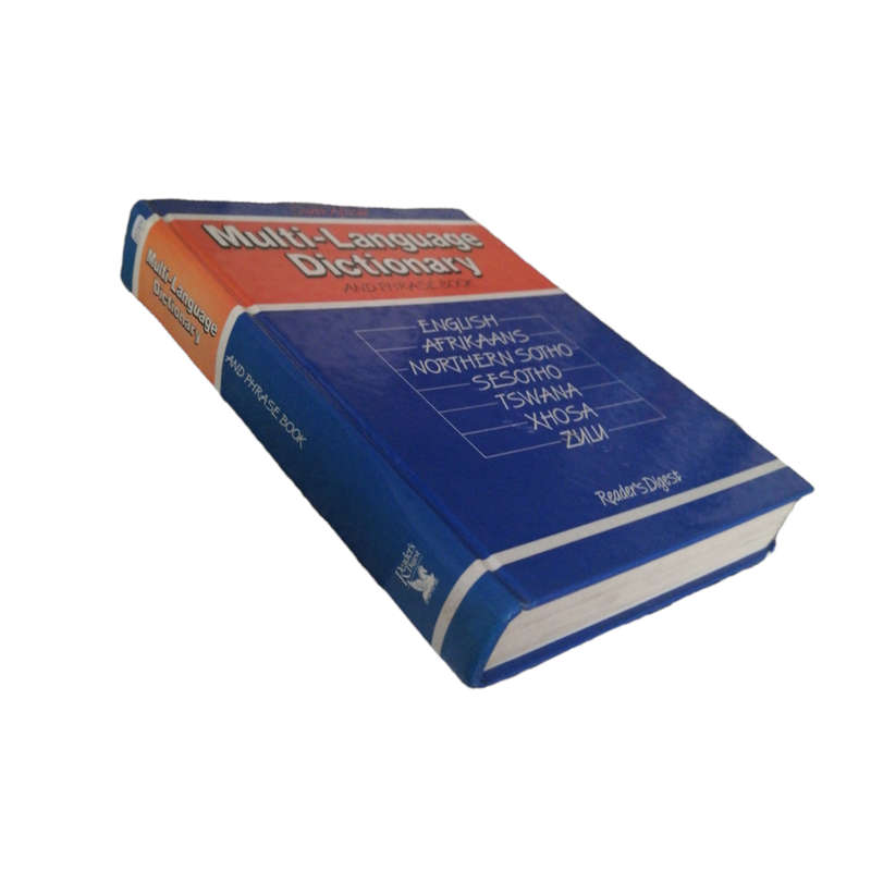 Reader's Digest South African Multi-Language Dictionary And Phrase Book 1994 Hardcover w/o Dustjacke