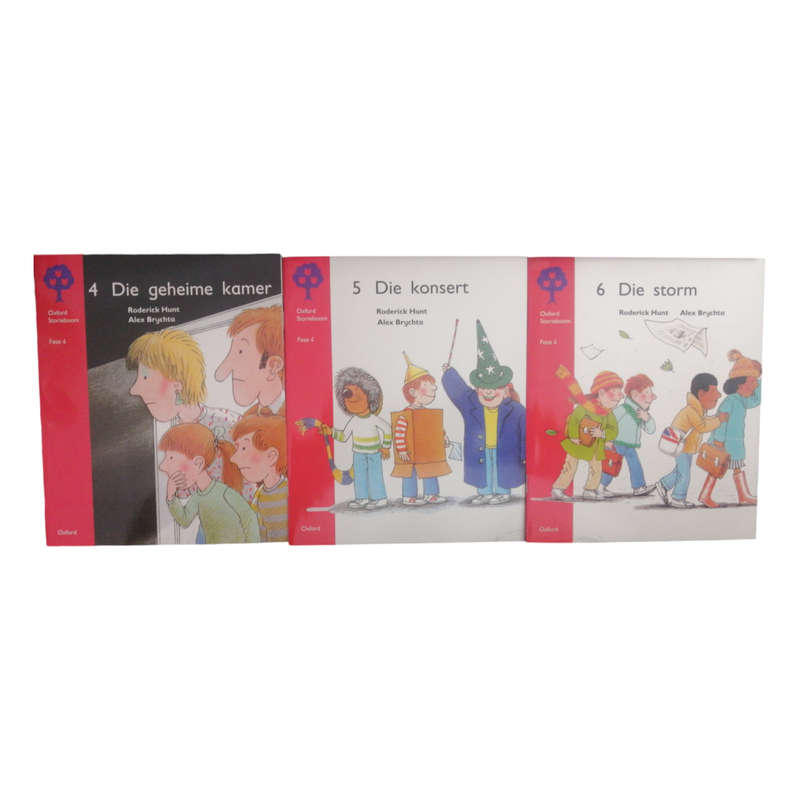 2019 Oxford Storieboom Fase 4 Book 1-6 by Roderick Hunt and Alex Brychta 6 Book Set Softcover