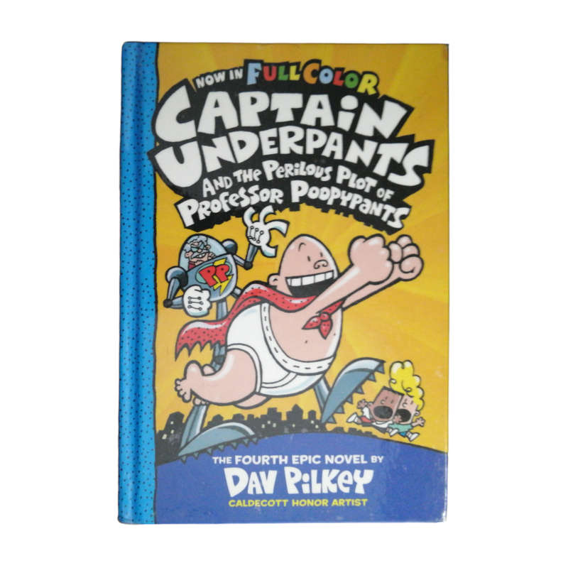 4 Captain Underpants Book Set by Dav Pilkey