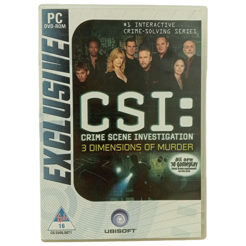 CSI: Crime Scene Investigation - 3 Dimensions Of Murder PC (DVD)