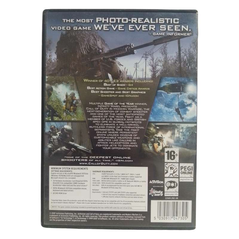 Call Of Duty 4 - Modern Warfare PC (DVD)