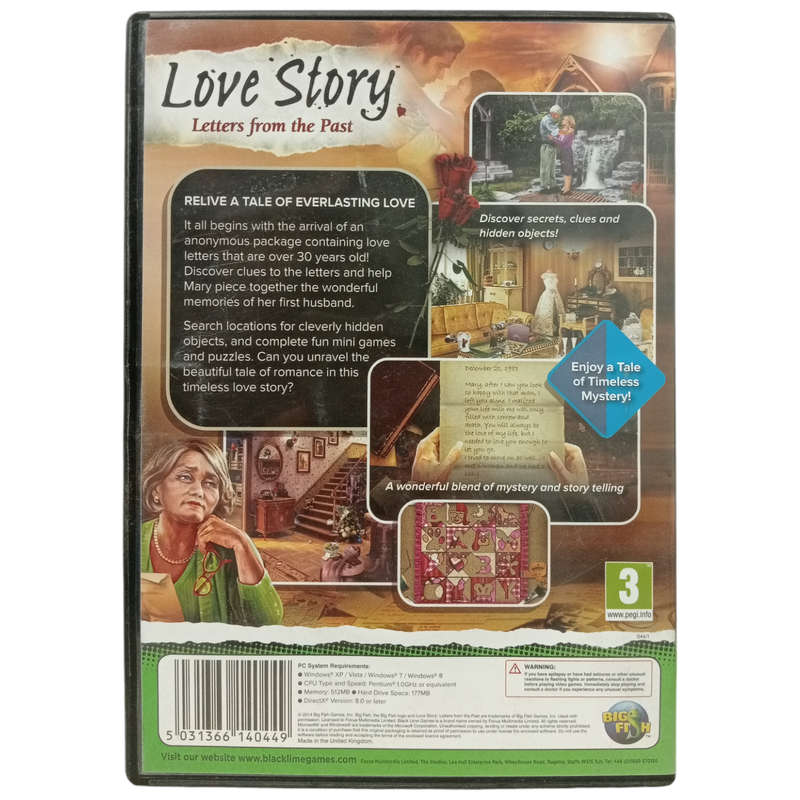 Love Story Letters From The Past - Hidden Object Game PC (CD)
