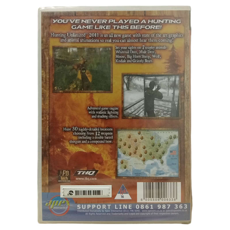 Hunting Unlimited 2011 PC (CD) Factory Sealed
