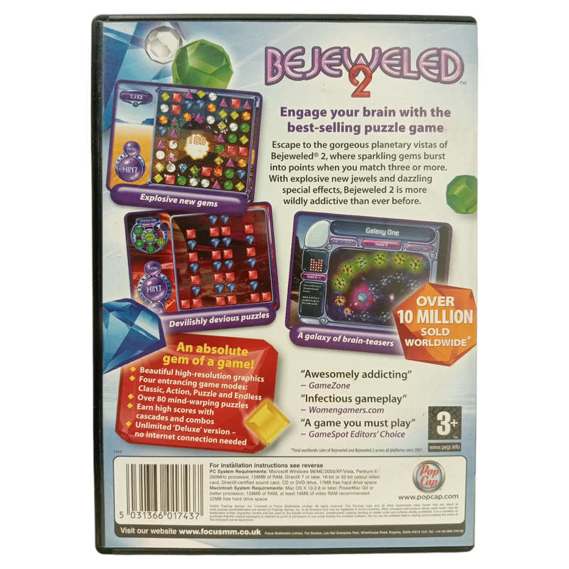 Bejeweled 2 PC (CD)