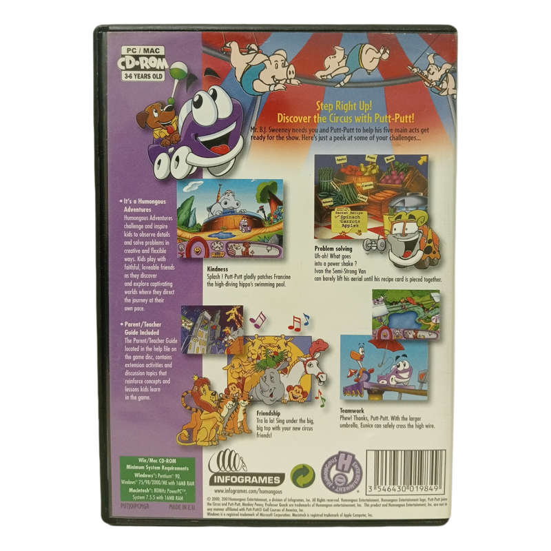 Putt-Putt Joins the Circus PC (CD)