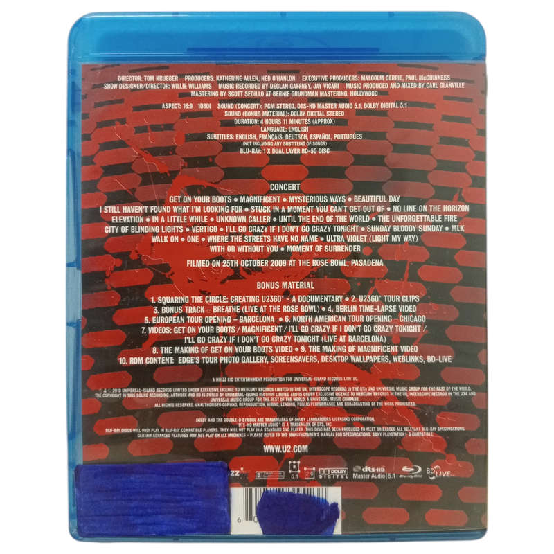 U2 360 At The Rose Bowl Blu-Ray